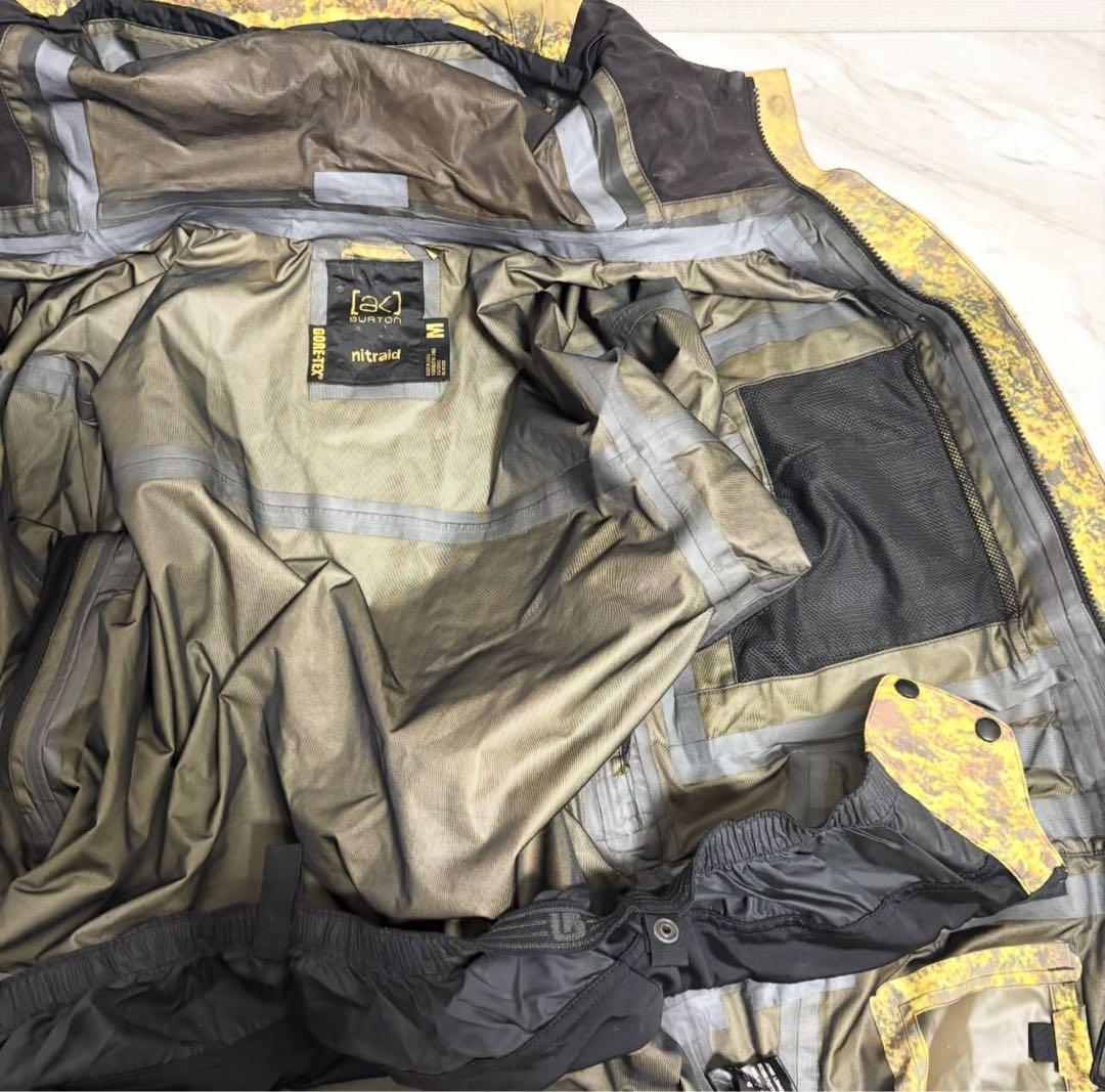 BURTON AK NITRAID Real Weed Camo GORE TEX Snowboard Jacket Mountain Parka M