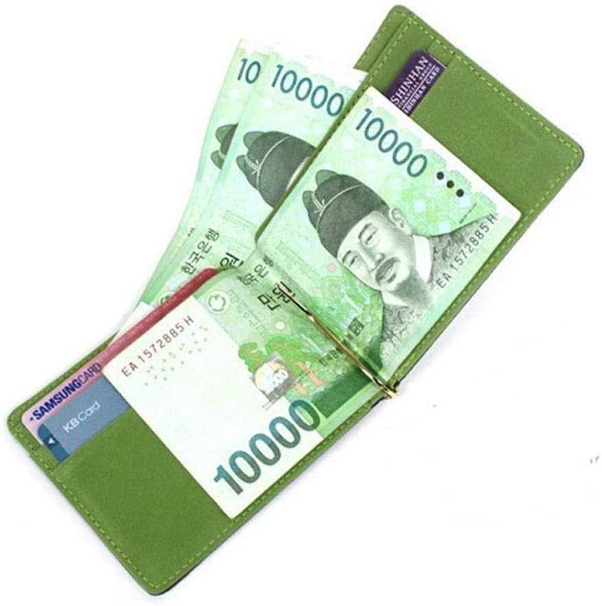 Simple Men Money Clip Wallets with Metal Clamp Women 11.3*8.2*0.8cm, Grey