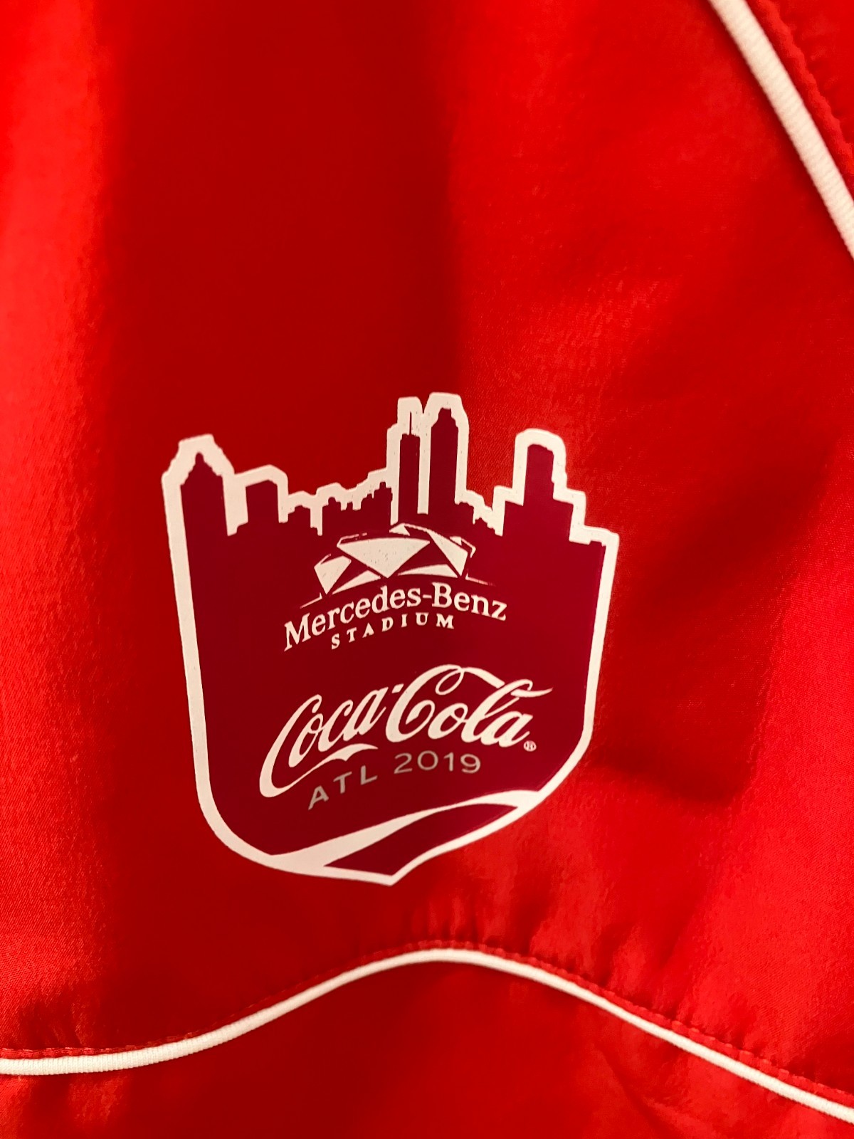 Mercedes Benz Coke Coca Cola red jacket full zip up Vest Mens Size adult XL
