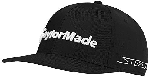 TaylorMade Men’s Tour Flatbill Hat Stealth – Snapback – One Size