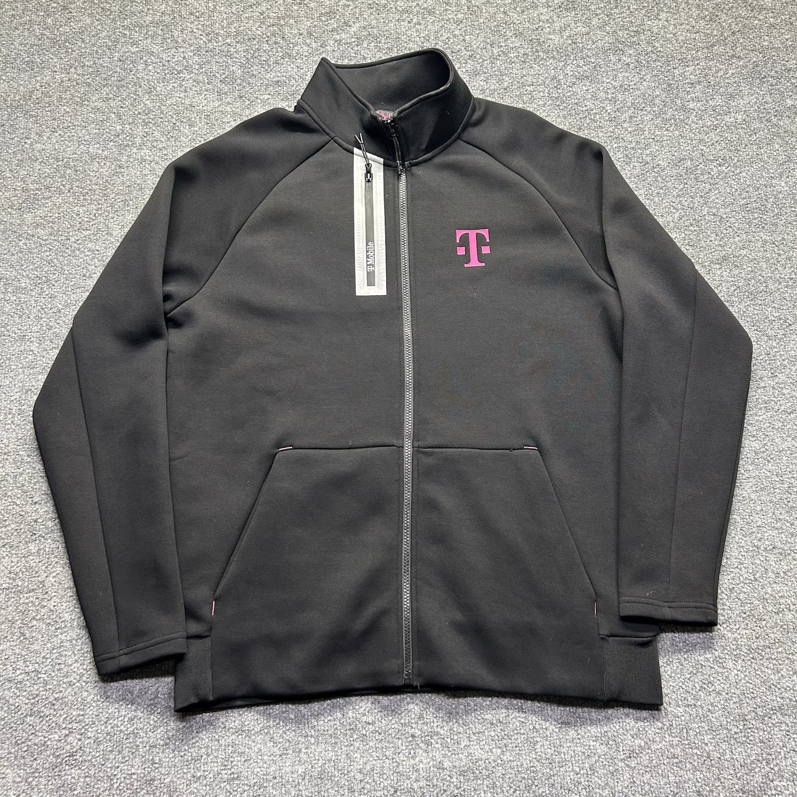T Mobile Men’s Large Employee Full Zip Jacket Logo Tech Stretch Performance
