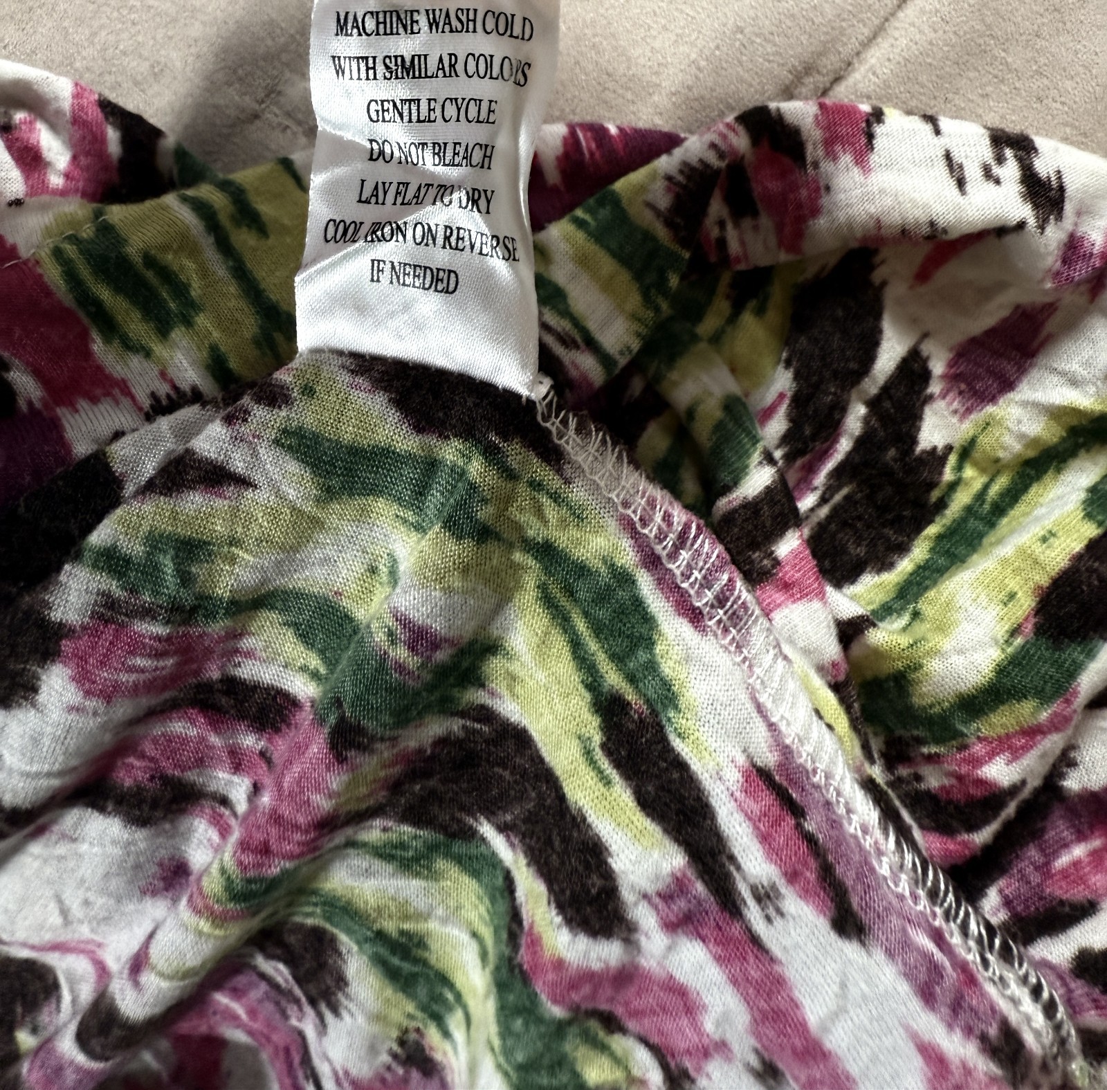 Brina & Em Womens Sleeveless Ruffle Tank Racerback Top Multicolor Size S