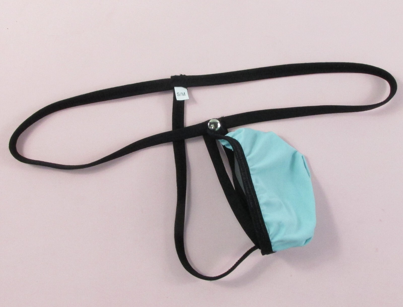K226 G2262 Mens Sexy String Thong Pouch Snap Closure Open Soft Smooth Silky