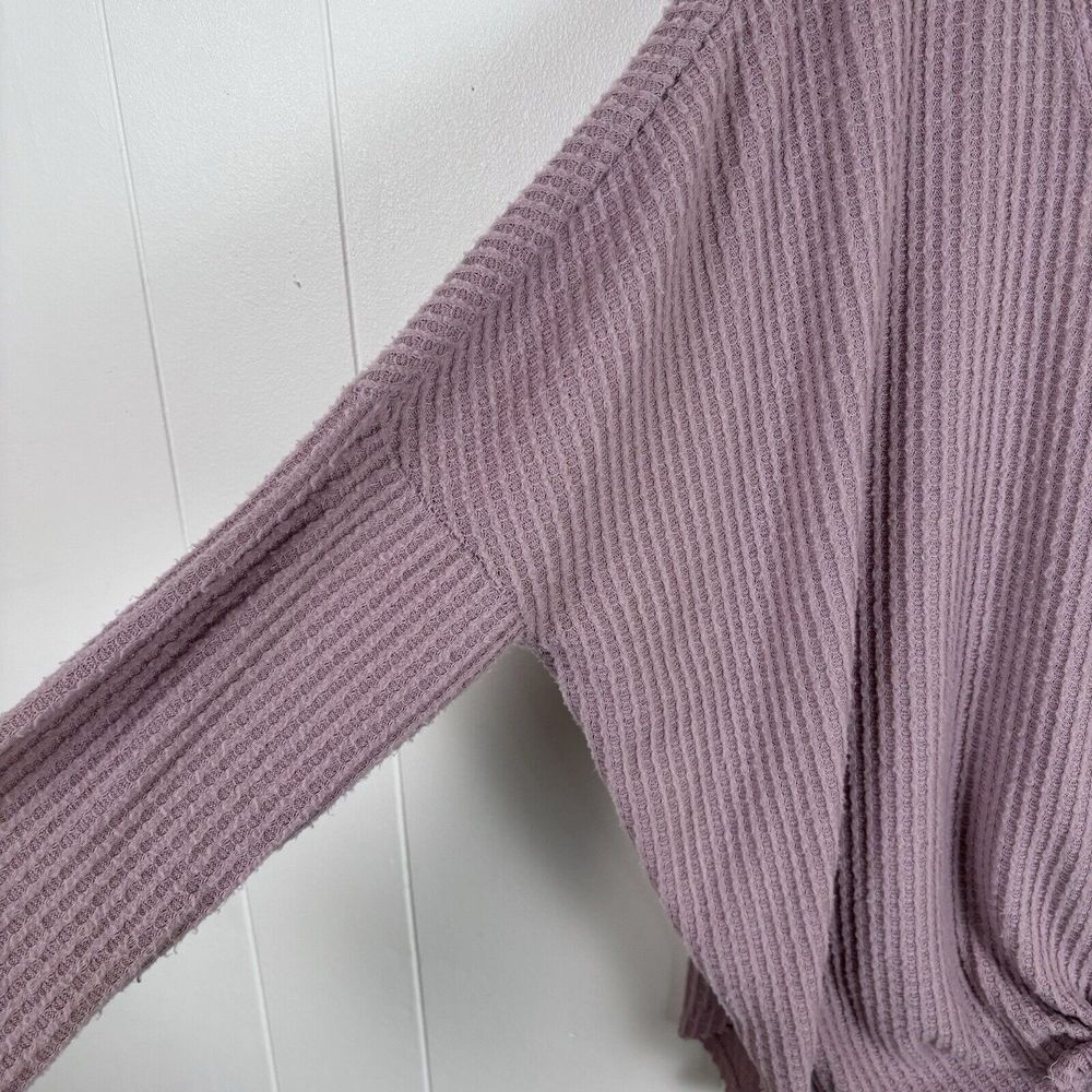 Urban Outfitters Out From Under Small Jojo Waffle Knit Top Tie Front Oversized