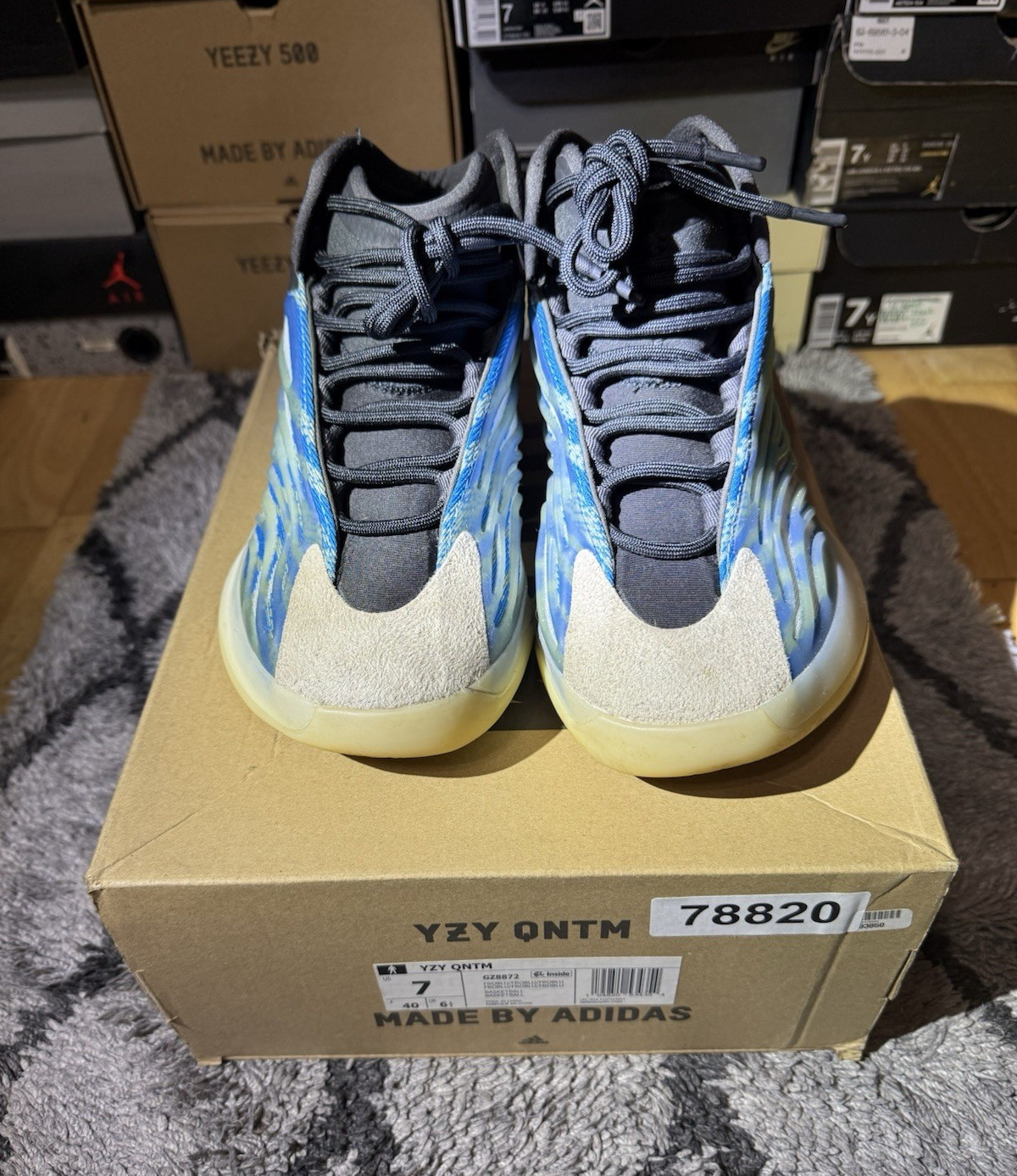 adidas Yeezy Quantum Boost Mid Top Men’s Sneaker Frozen Blue GZ8872