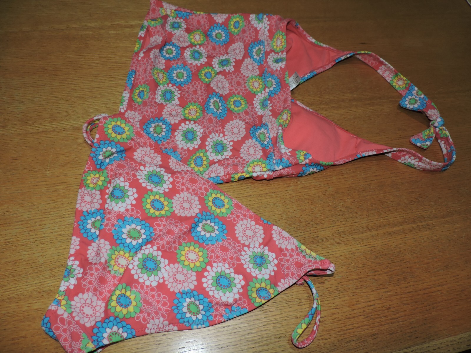 Old Navy multi-colored Floral Halter Bikini 2 PC Swimsuit SZ S nylon/span/poly