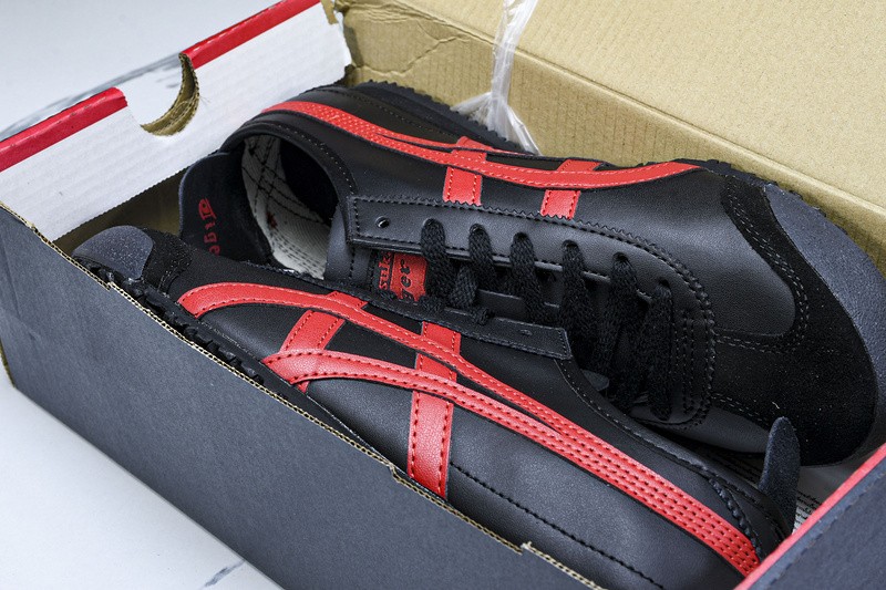 Onits*ka Tiger Mexico 66 Black Classic Red 1183C102-004 Unisex Size 4-11