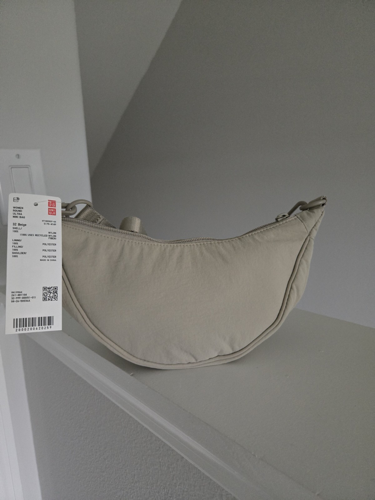 UNIQLO Round “Ultra Mini” Bag Beige #32 Limited UNISEX