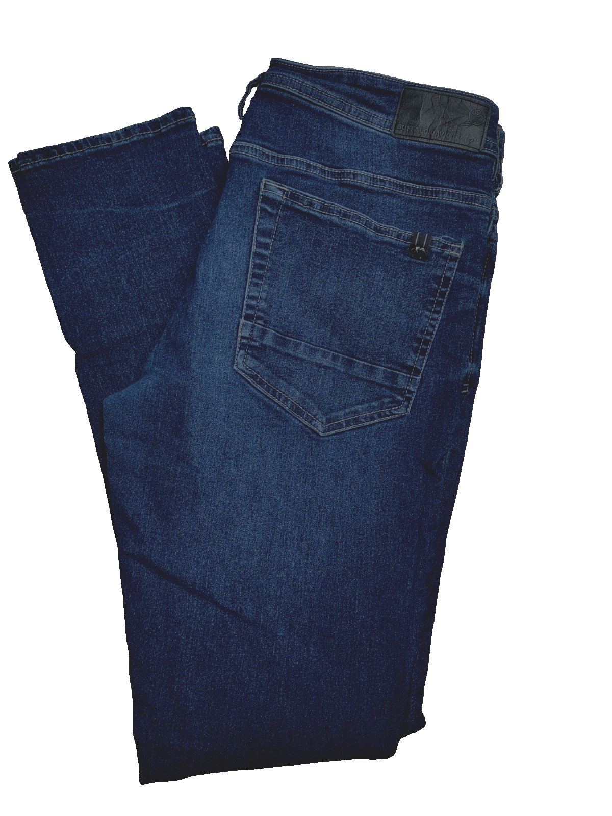 Buffalo David Bitton Men’s Jeans 34×32 Indigo Max X Skinny Stretch Crinkled