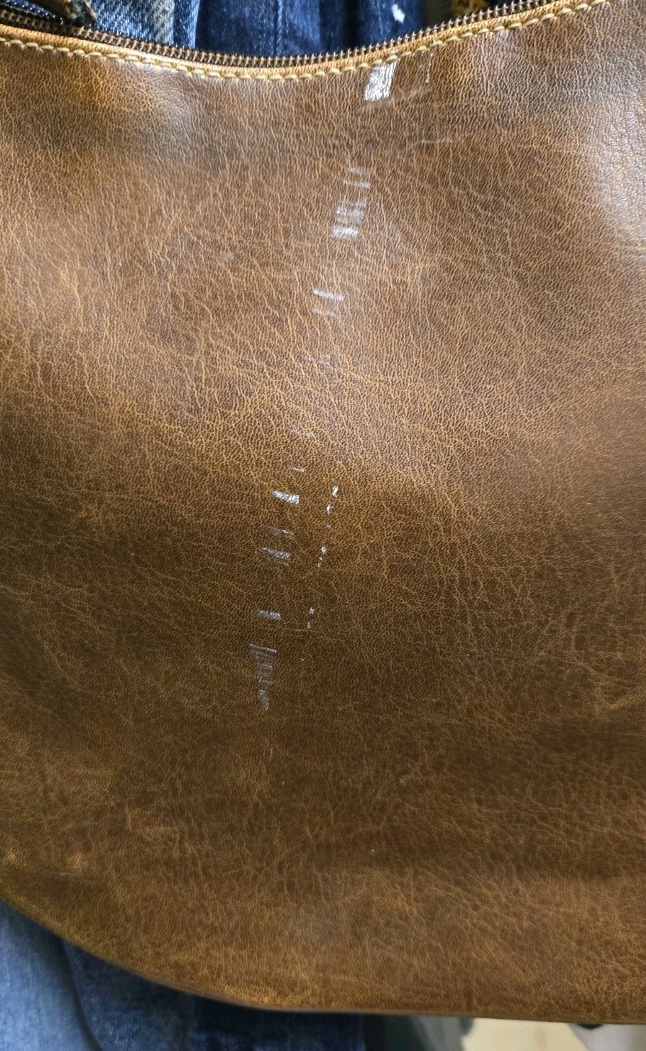 Vintage Fashion Express Purse or Handbag Imitation Leather 1 Zip Pocket