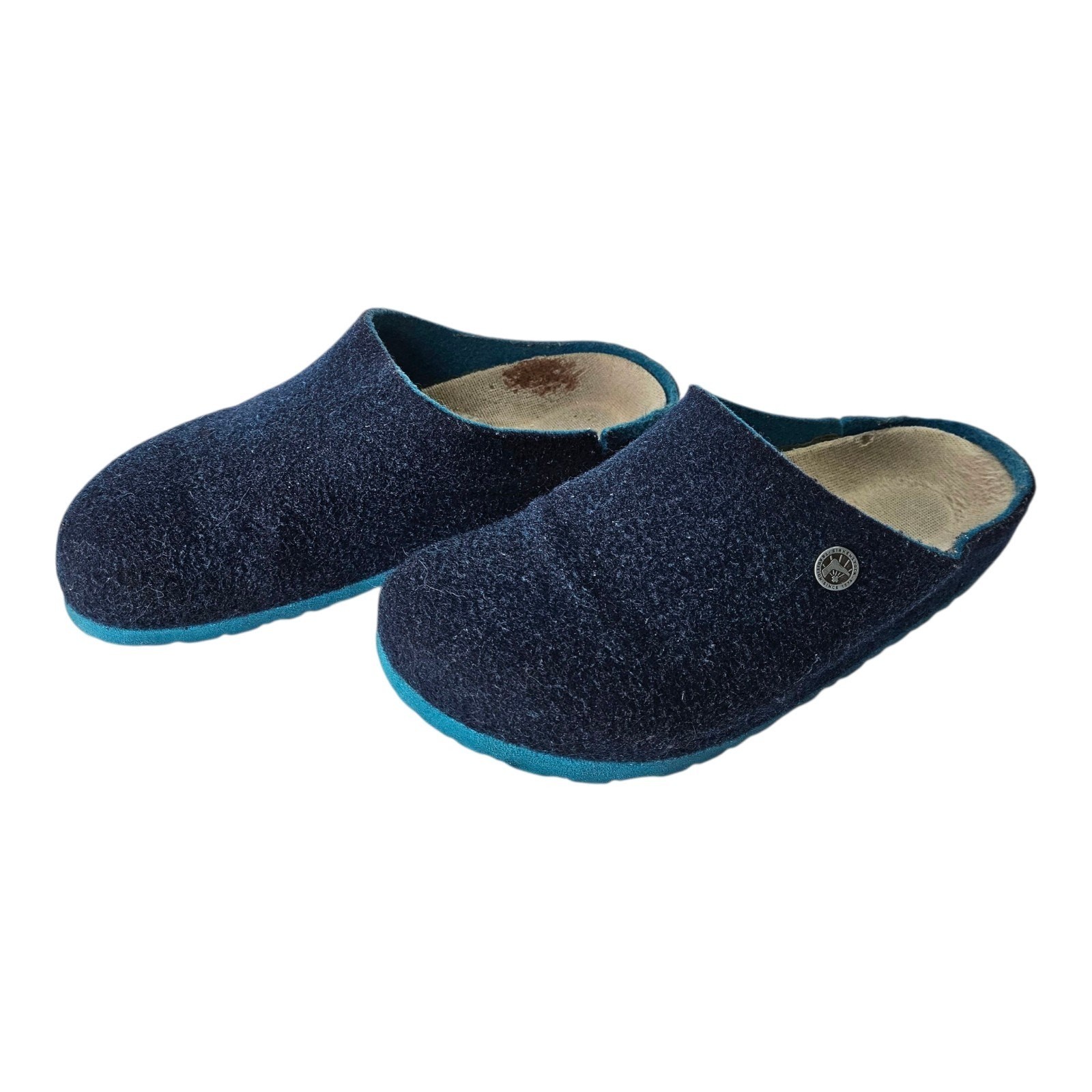 BIRKENSTOCK Kaprun Wool Felt Slip On Clogs Women’s 6 – 6.5 EU37 Happy Blue FAIR