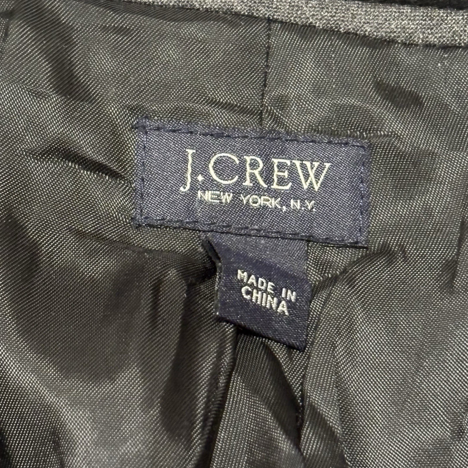 J Crew Coat Mens Small Black Wool Cashmere Mayfair Topcoat Slim Fit Overcoat