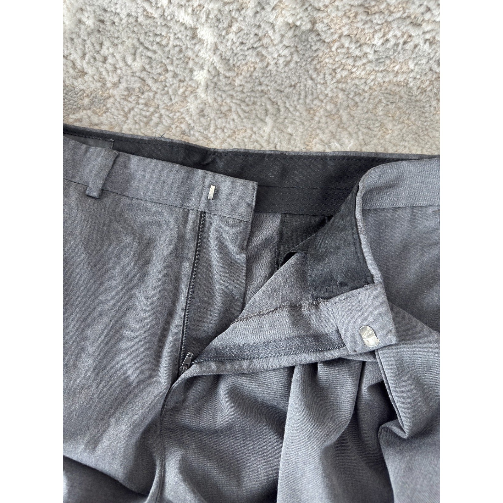 Covington Size 34×29 Career Flat Front Dress Pants Wool Button Zip Straight Leg