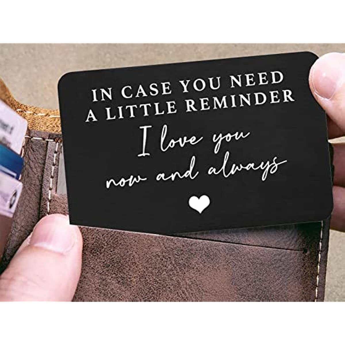2pcs Unique Aluminum Alloy Engraved Wallet Card, Great Gift For Birthday