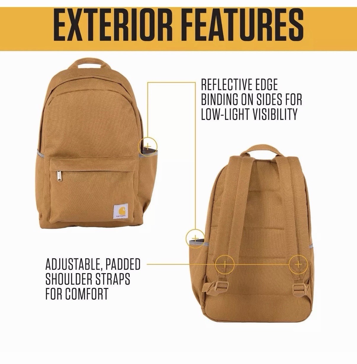 NWT Carhartt 21L Classic Laptop Water Resistant Backpack – Pink Glow