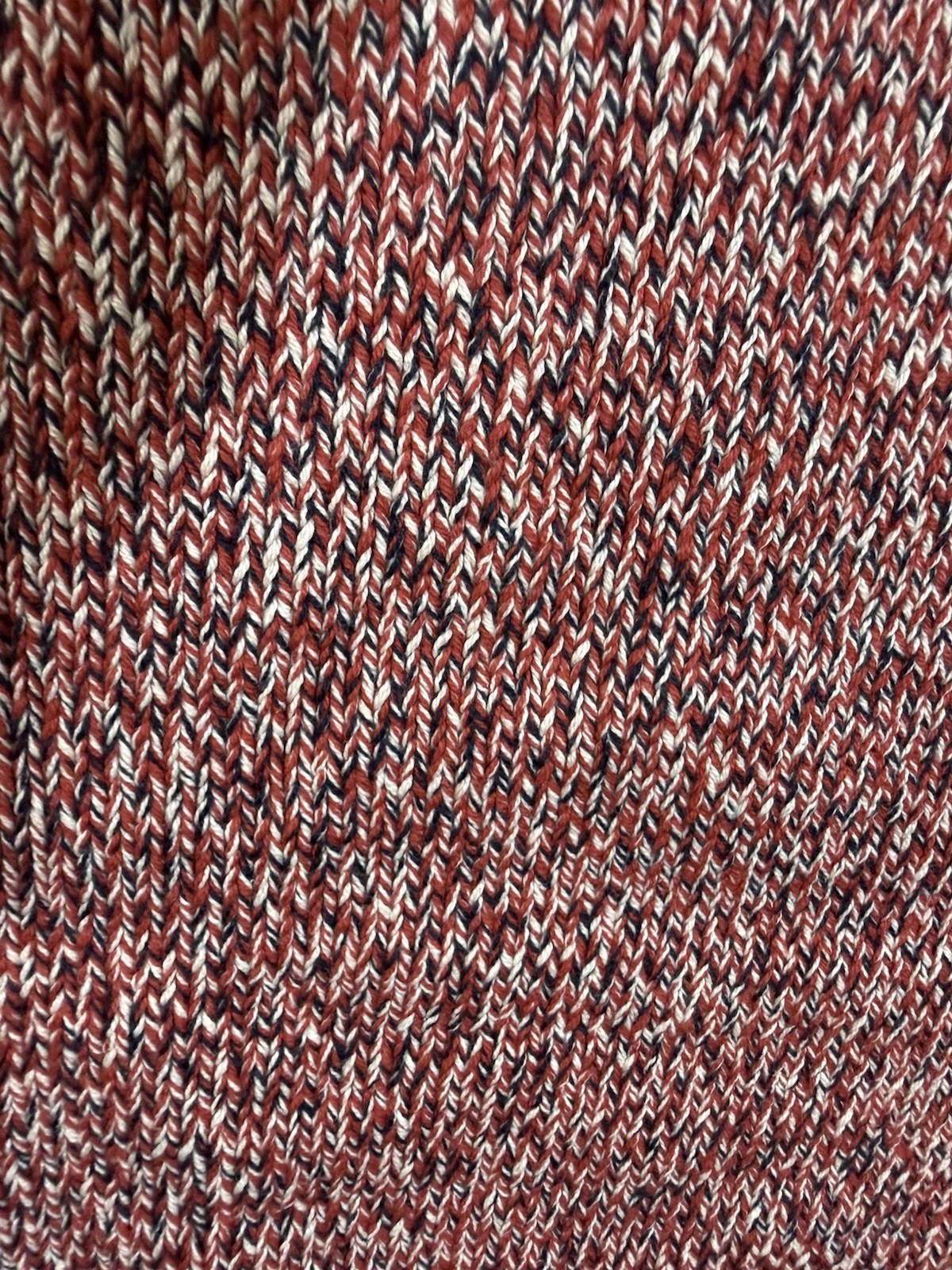 J.Crew Sz Medium 2025 Marled Rollneck Sweater in Red Ivory Blue NWT