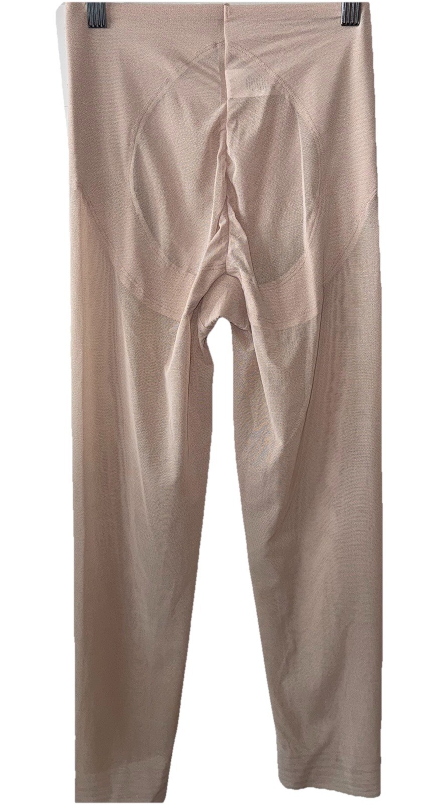 Naomi & Nicole Sheer Rear Lifting Capri Pant Firm Control Style 747 M Warm Beige