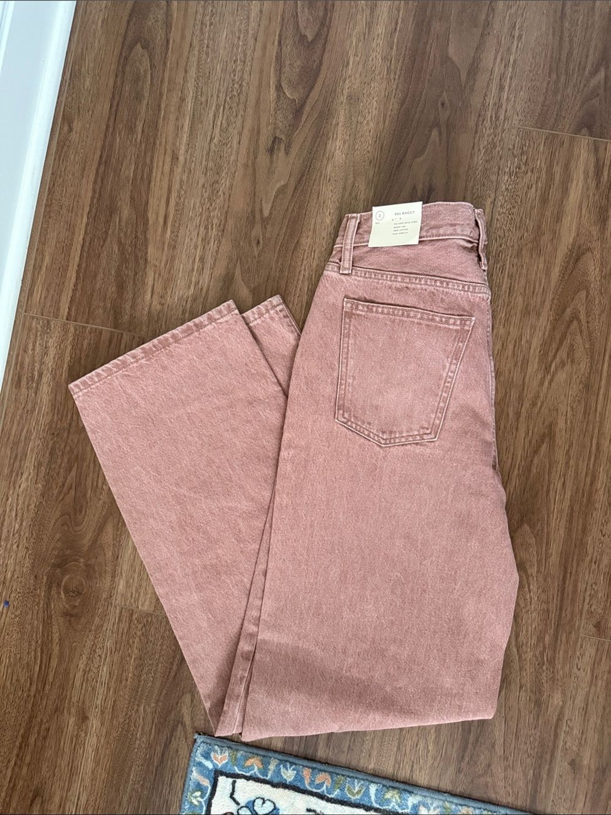 Universal Thread High-Rise Dusty Rose Straight-Leg Jeans NWT Size 2