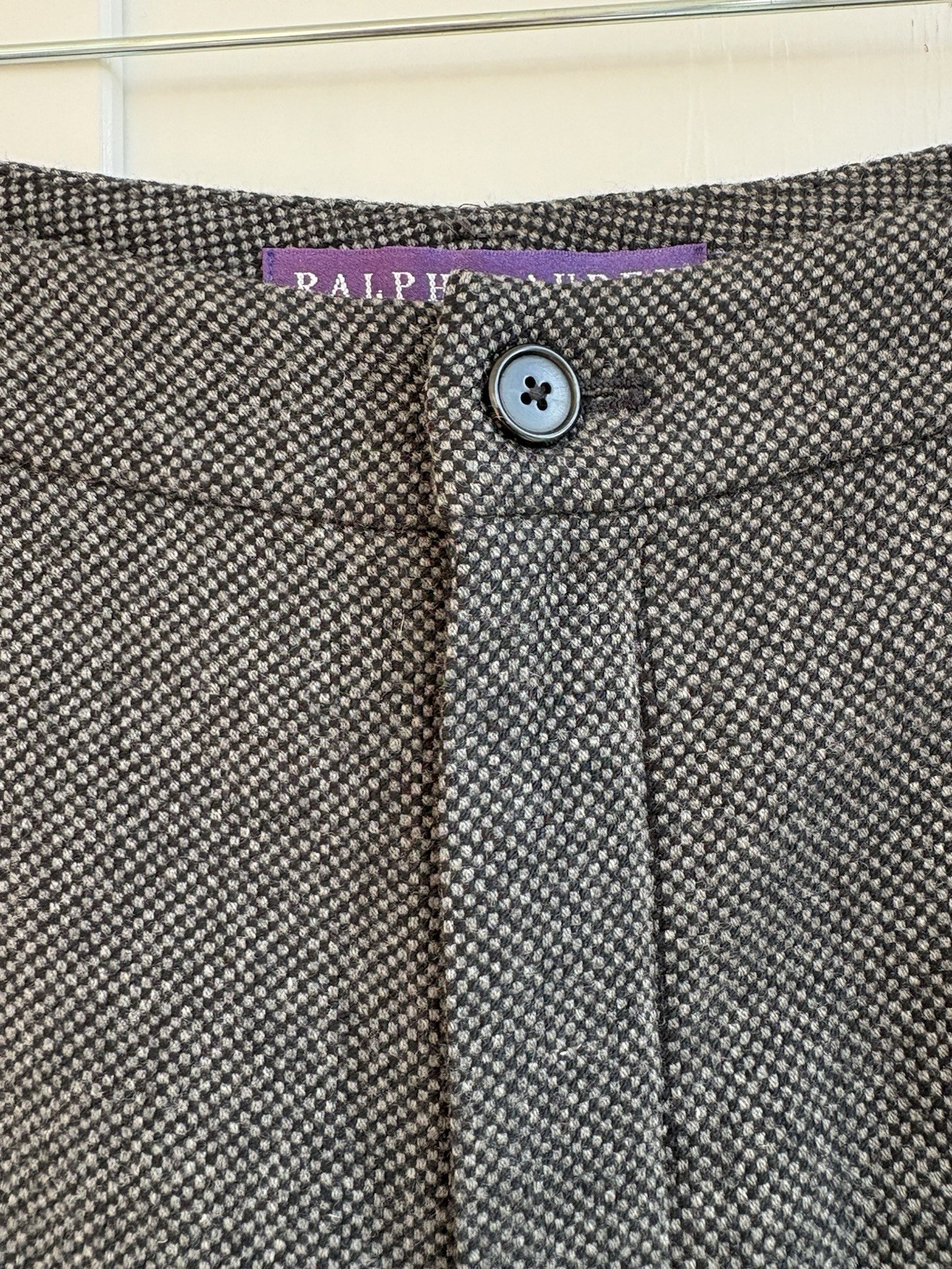 Ralph Lauren Purple Label 100% Fleece Wool Wide Leg Pants Women’s Size 6