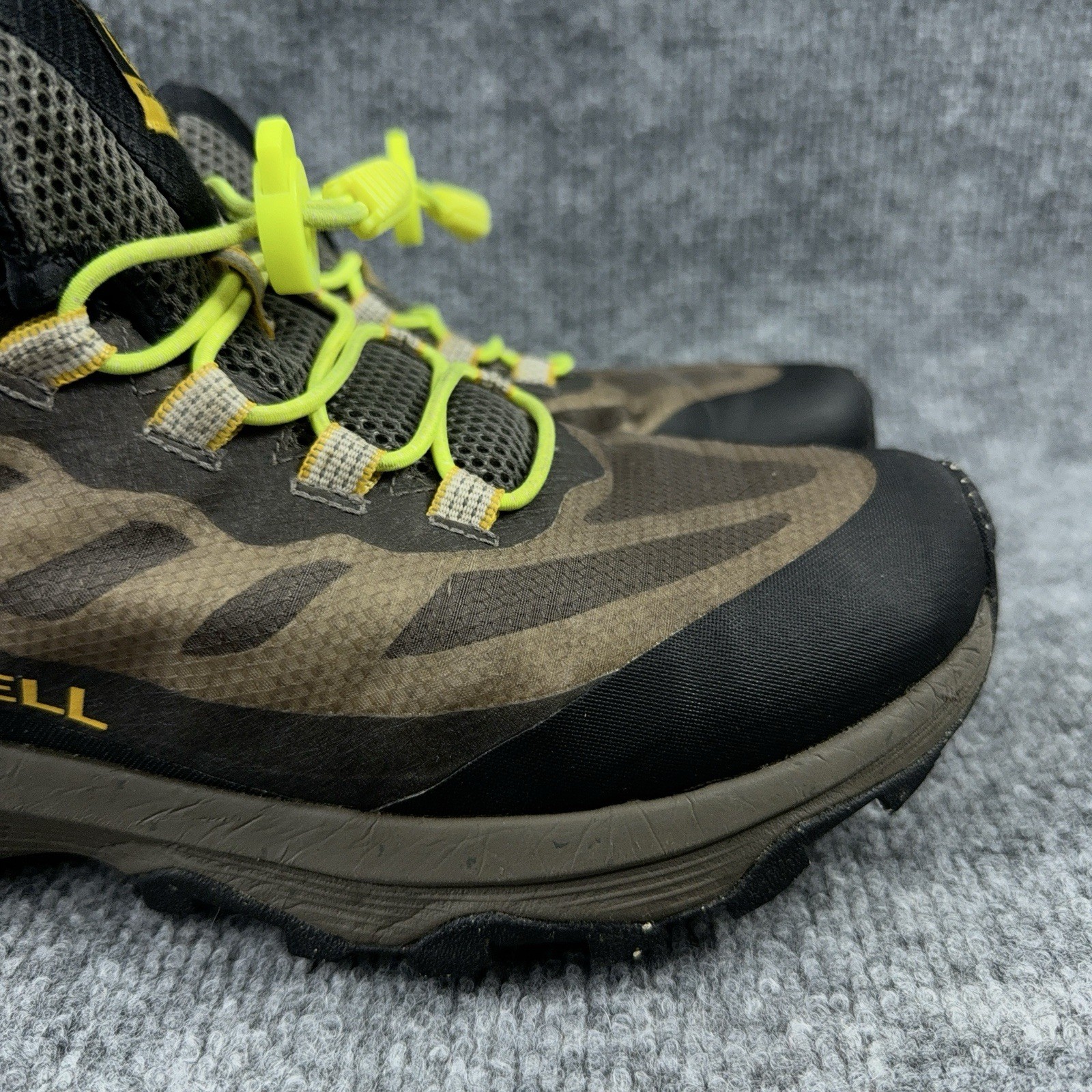 Merrell Mens Moab Speed J067087 Brown Black Hiking Trail Shoes Sneakers Size 8.5