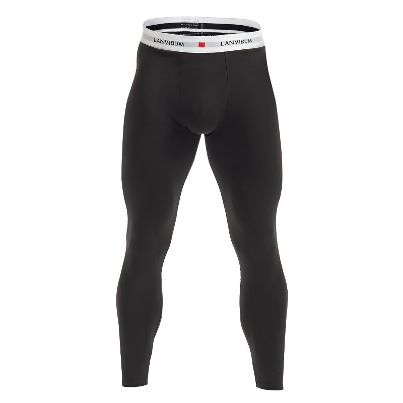 Thermal Underwear Men Thin Cotton Legging Tight Long Johns Compression Bottoms