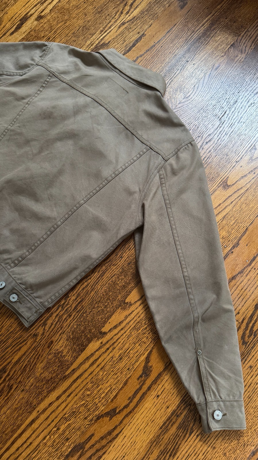 Gustin Waxed Canvas Jacket Medium Made in USA Cropped Beautiful Worn-In Patina