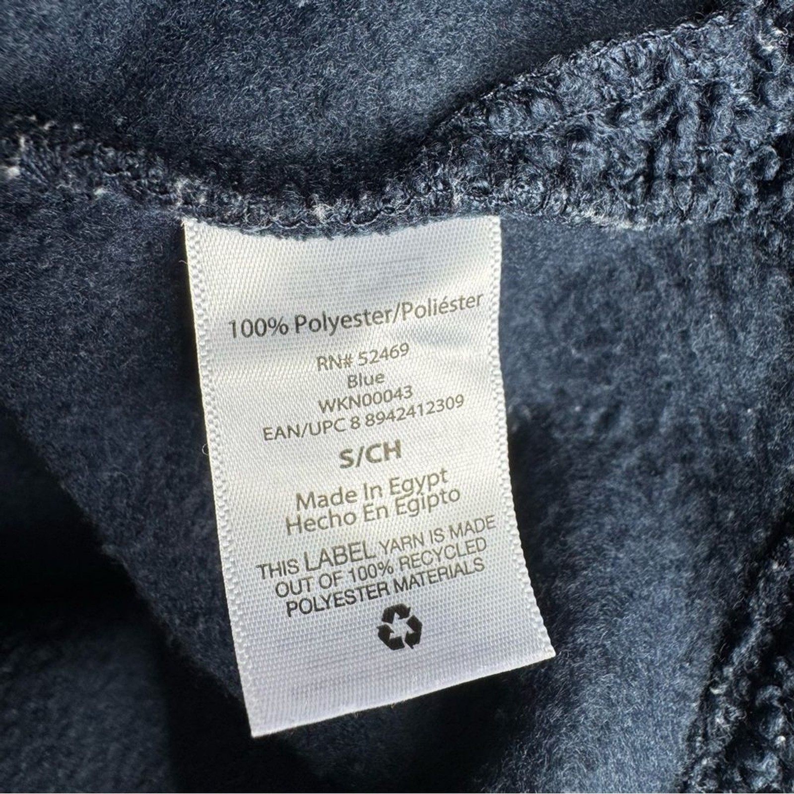 Free Assembly Sherpa Fleece Quarter Zip pullover Navy teddy -woman’s small