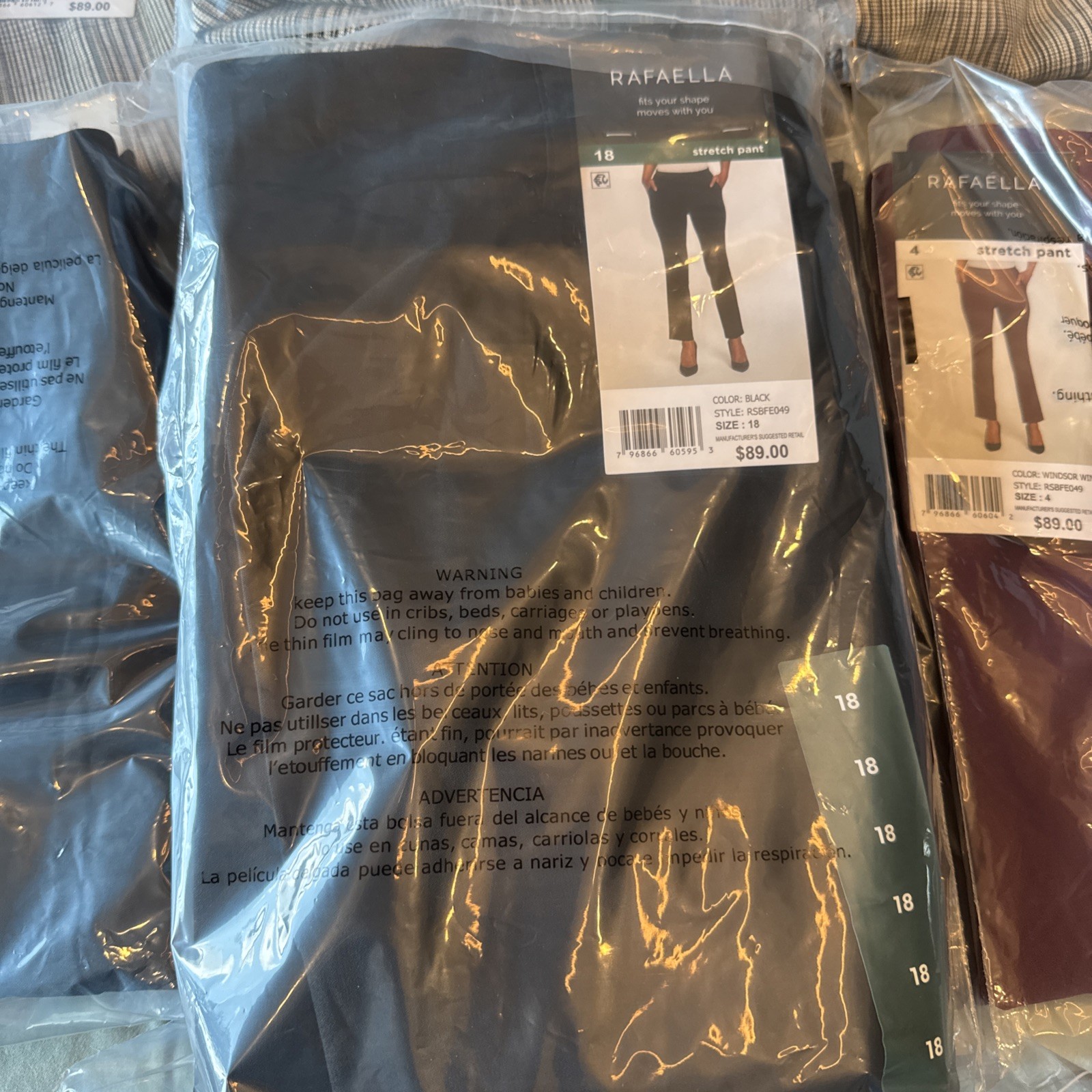 Rafaella Pull-On Belt Loops Functional Pockets Stretch Ankle Pant All Sizes & Co