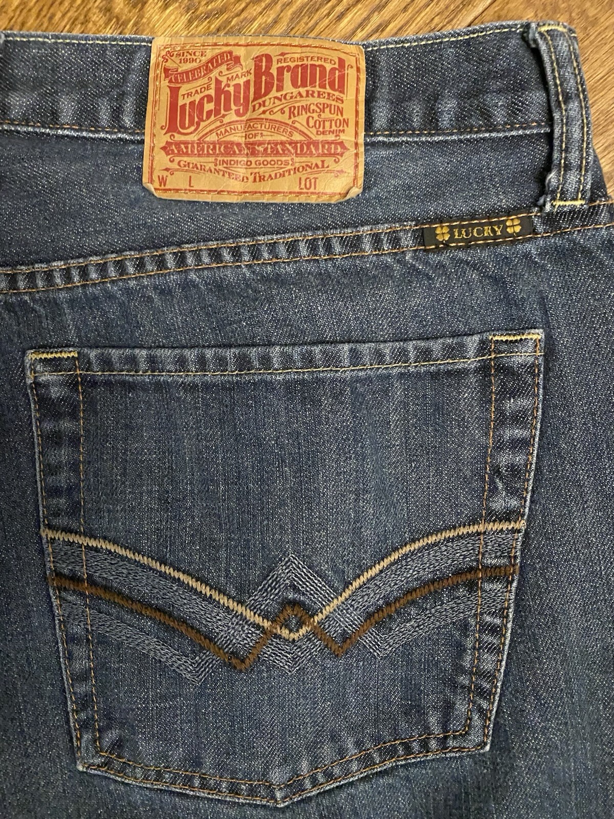 LUCKY BRAND Sunset 181 Bootleg Jeans 38 x 32 Zip Fly Medium Wash Men Denim