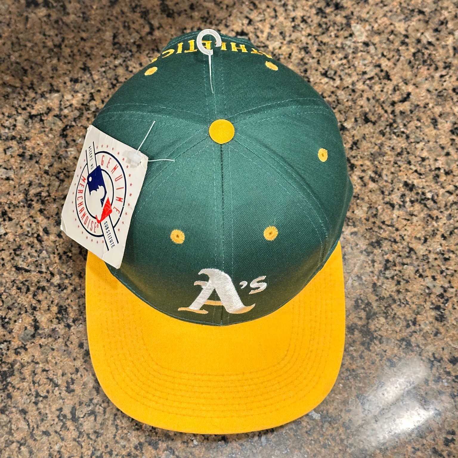 Oakland Athletics MLB Baseball Cap Green Yellow Snapback Hat New