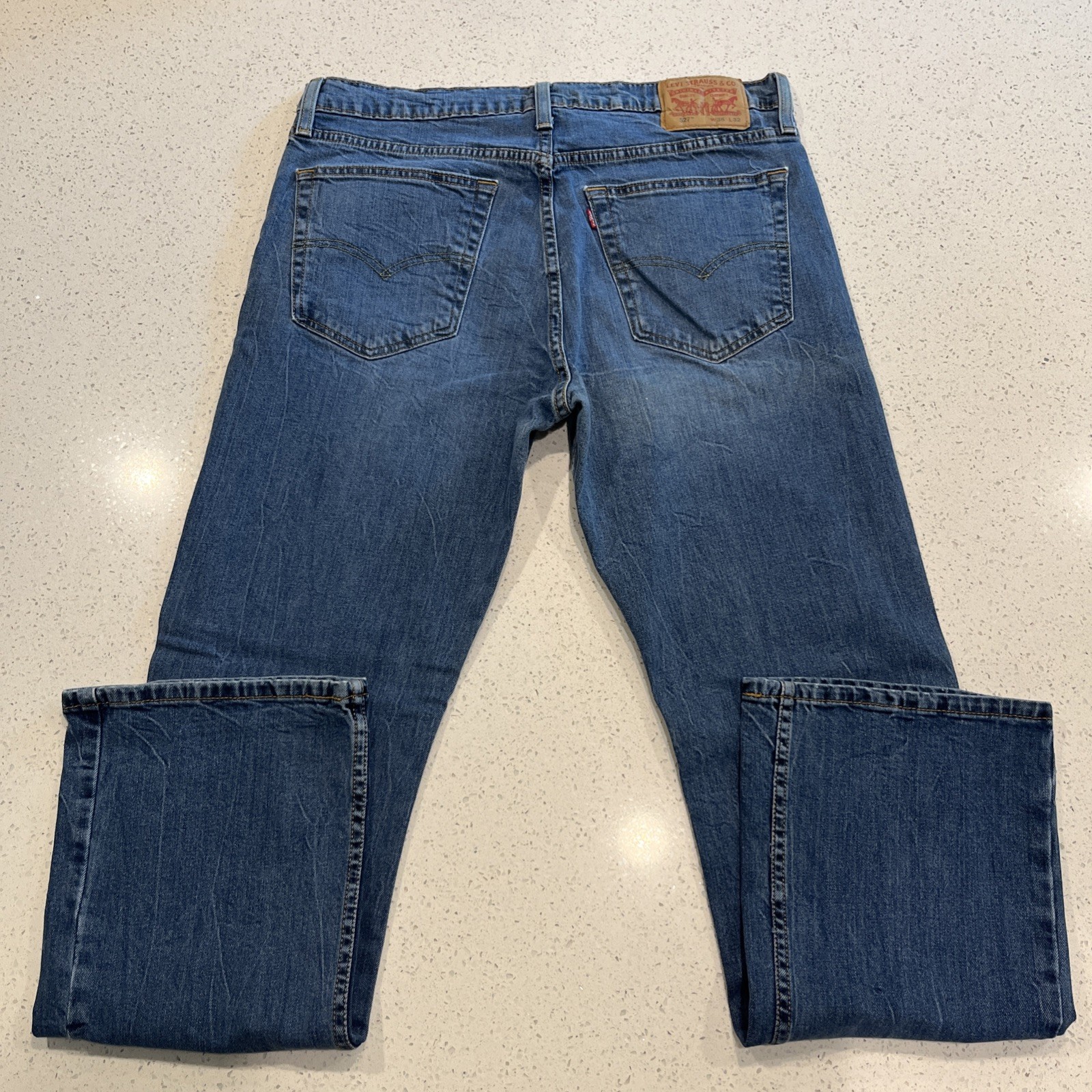 Levi’s 527 Slim Bootcut Jeans Mens 36/32 Blue Denim Workwear Casual Western