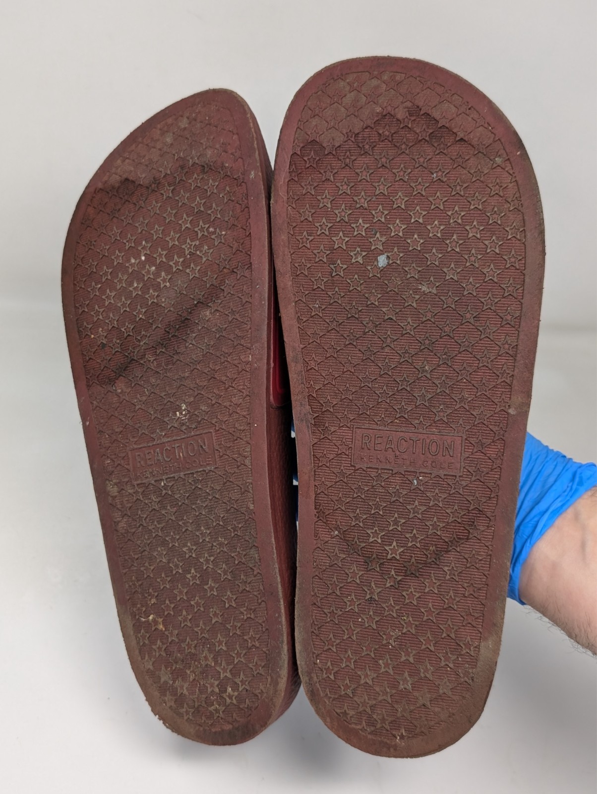 Kenneth Cole Reaction Screen Mixed Slides Sandals Men’s Size 11 Red