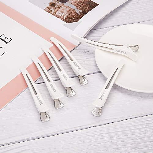 6 Pack 4.3 Inch Long Professional Hair Clips Non-Slip Hair Styling Clips