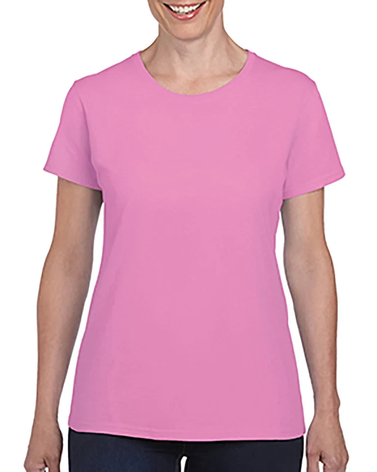 Gildan G500L Women’s Heavy Cotton Short Sleeve Crew Neck Plain Stylish T-Shirt