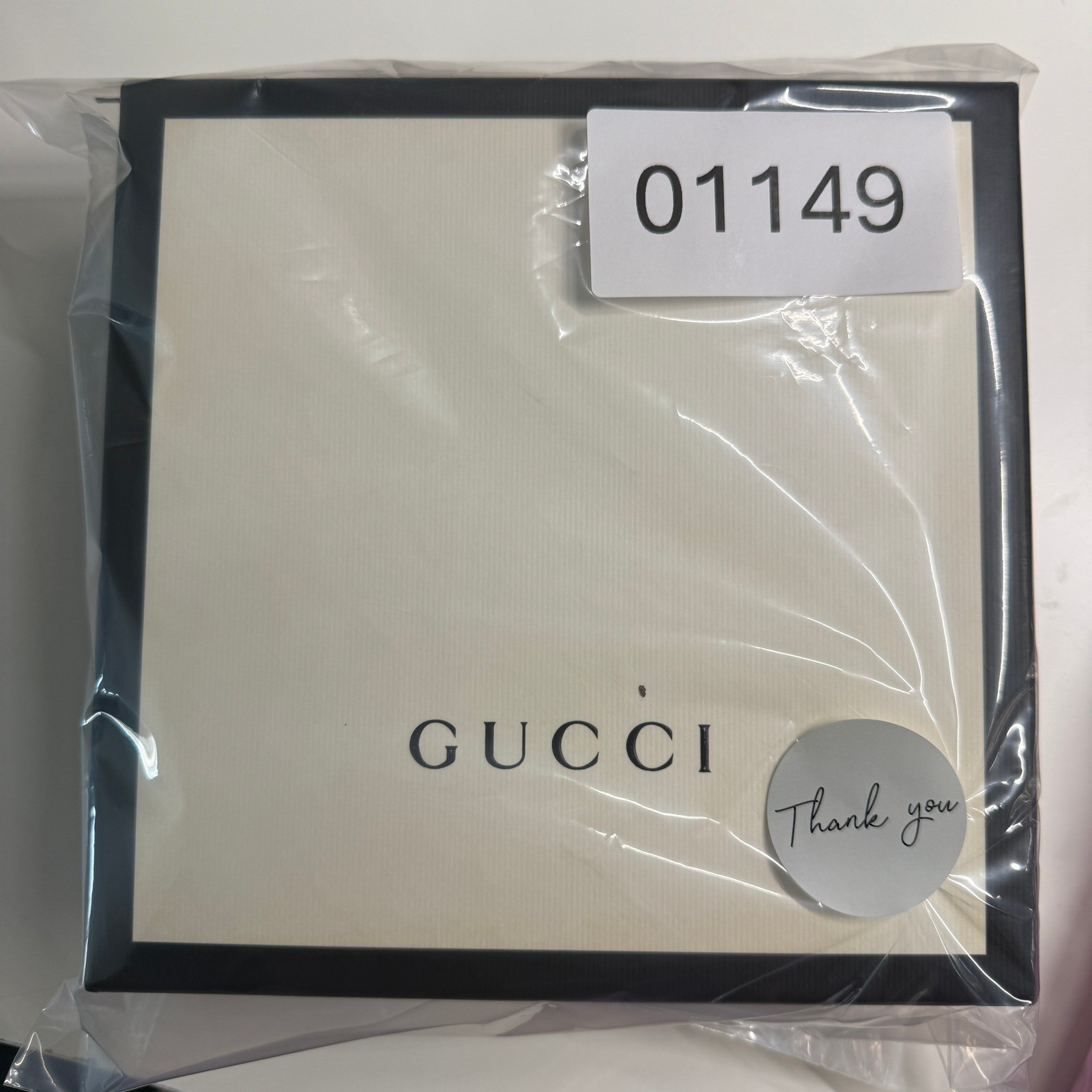 GUCCI GG Supreme Belt Interlocking G Buckle Mens Beige Ebony 90-36 Authentic