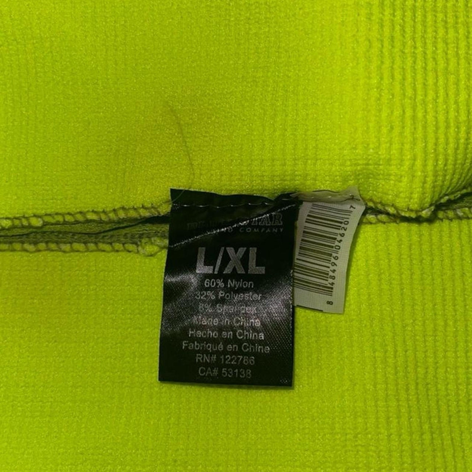 Blue Star Neon Yellow Lime Charcoal Leggings Sports Bra Set – Size L/XL