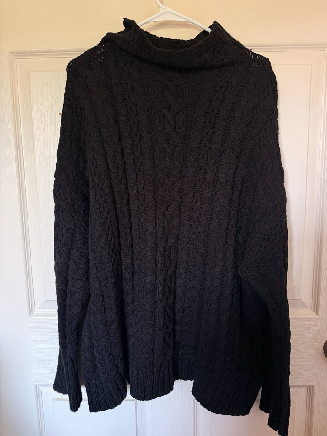Lauren Ralph Lauren Oversized Cable-Knit Mock Neck Sweater