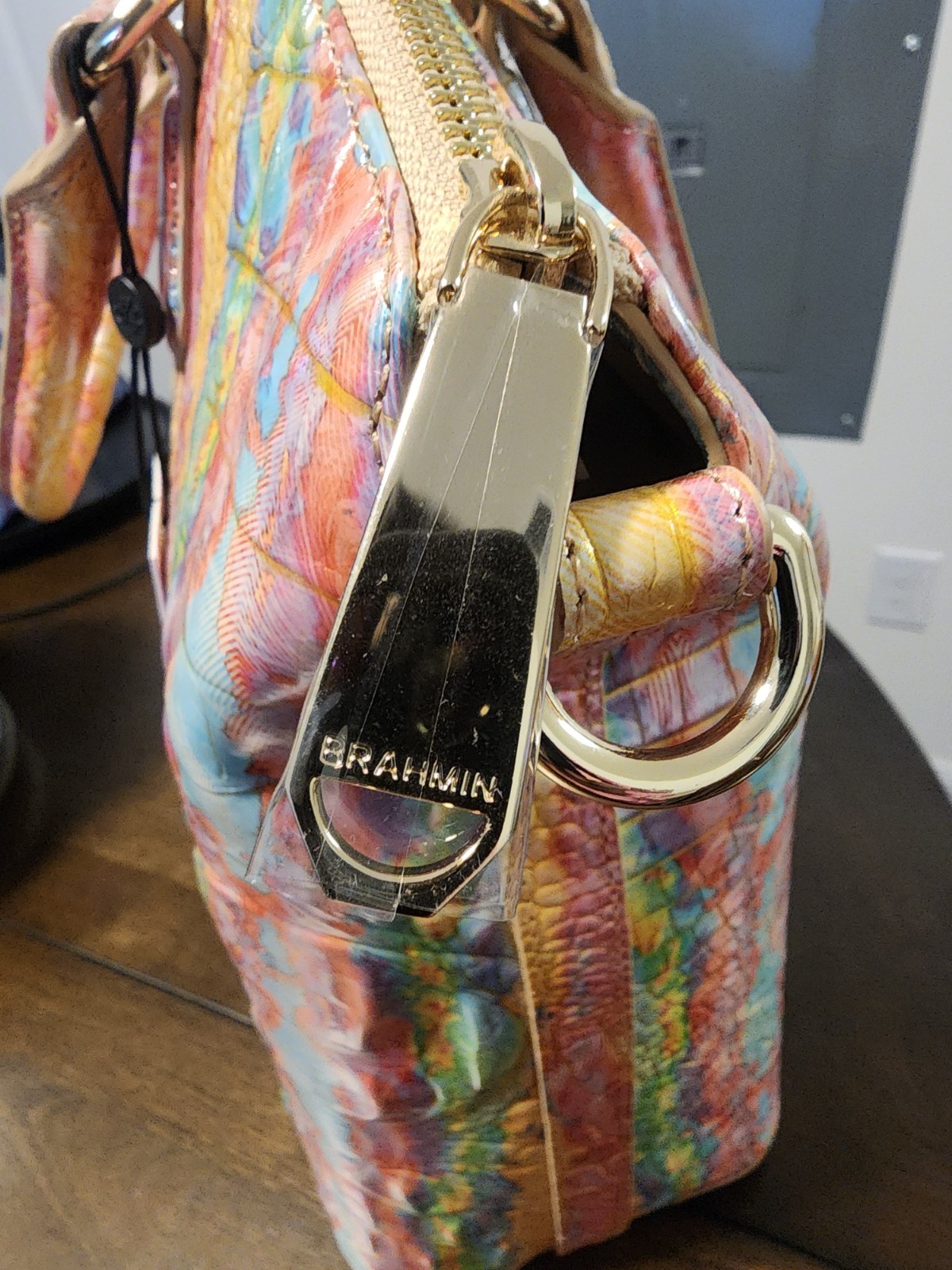 “NWT” Brahmin Large Duxbury Satchel/Shoulder Bag in Saltwater Taffy Melbourne