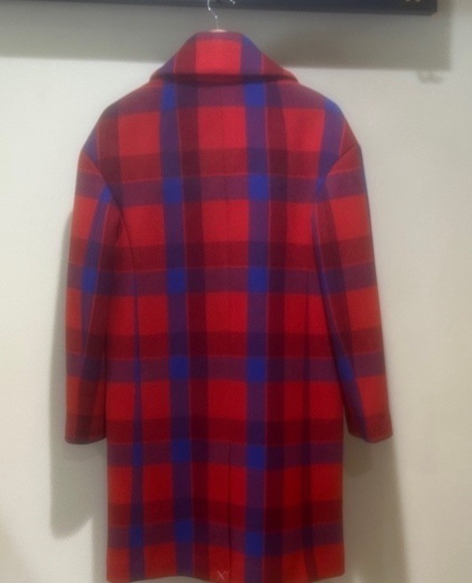 51 J Crew Oversized topcoat in plaid Italian stadium cloth wool S Flawless