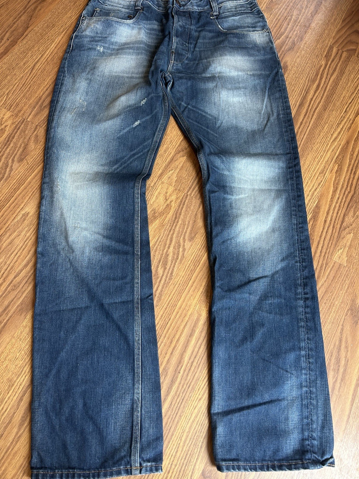 G Star Mens Blue Jeans Bottoms 34×34 Mens Clothing
