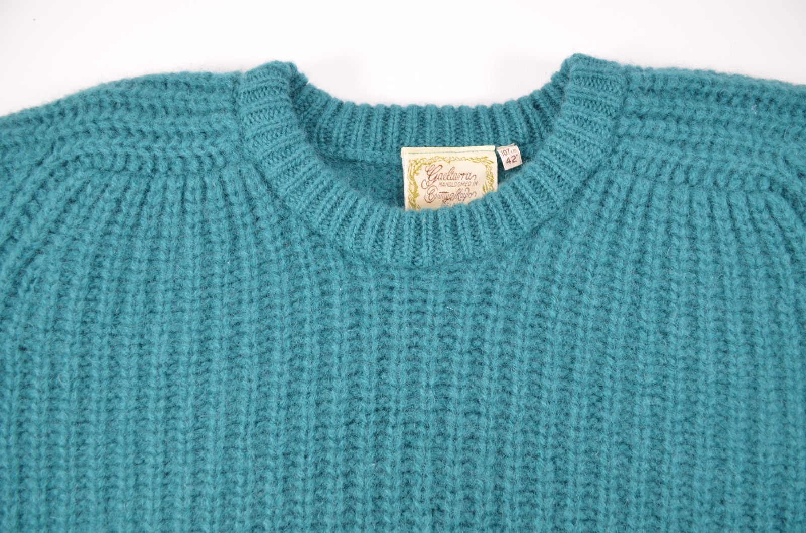 Gaeltarra Vintage 100% Wool Chunky Knit Sweater Mens 42 / 107cm Made in Ireland
