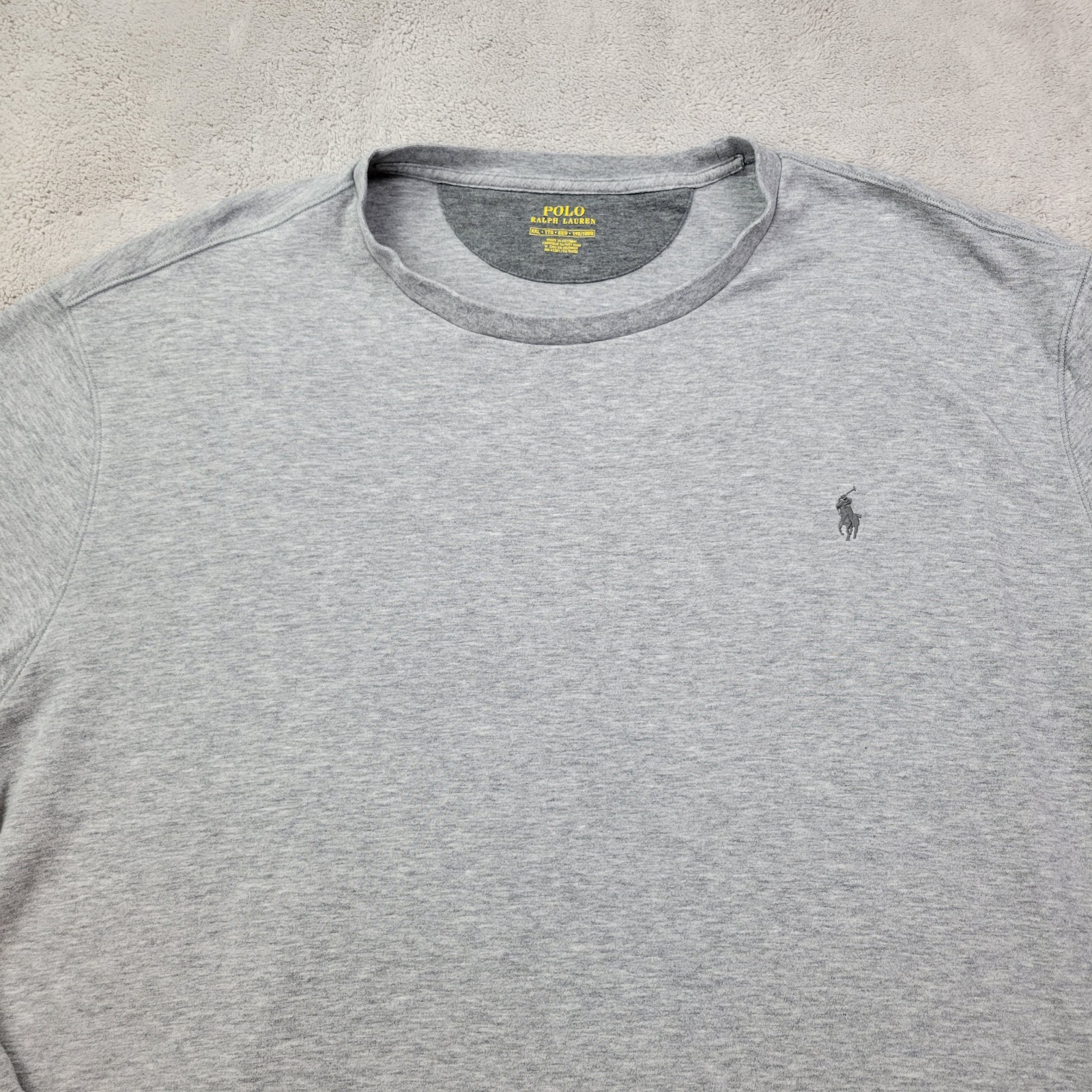 Polo Ralph Lauren Sweatshirt Mens XXL Gray Crewneck Pullover Embroidered Pony