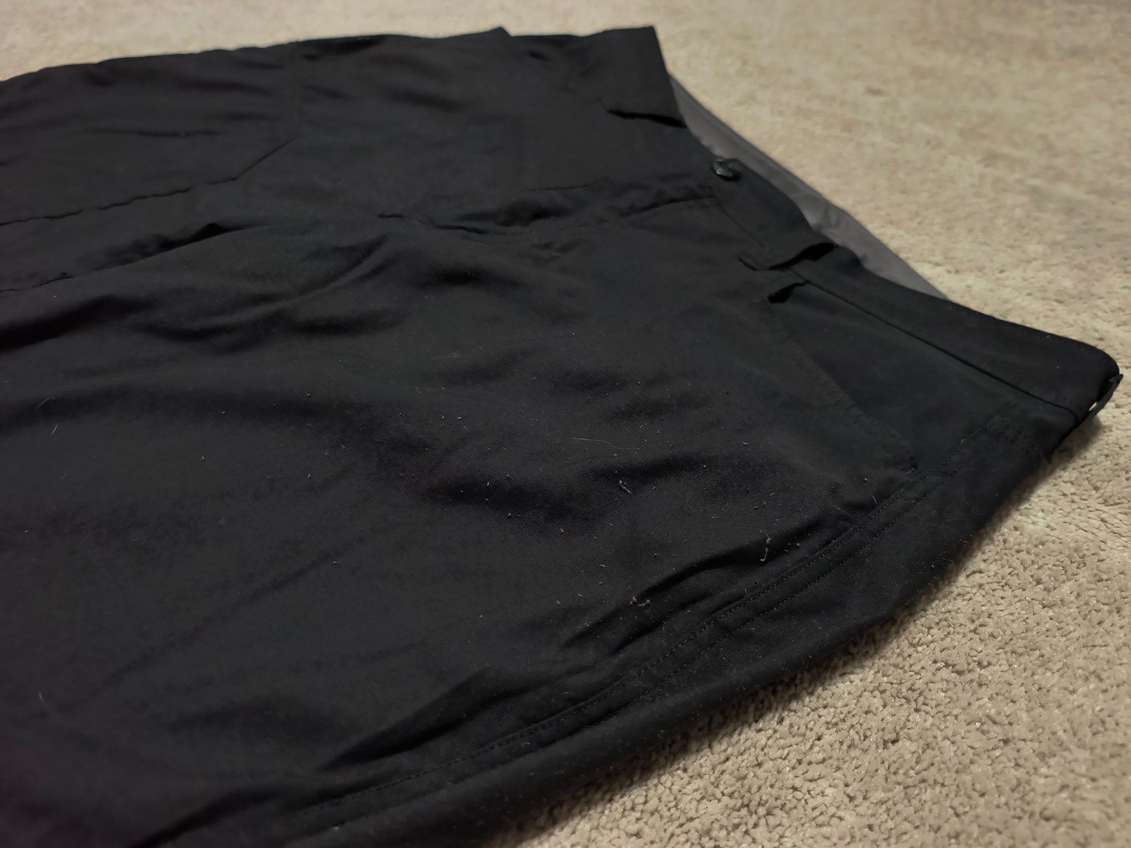 Eddie Bauer Men’s Tech Pant 34×30 Fleece Lined 2-Way Stretch Black