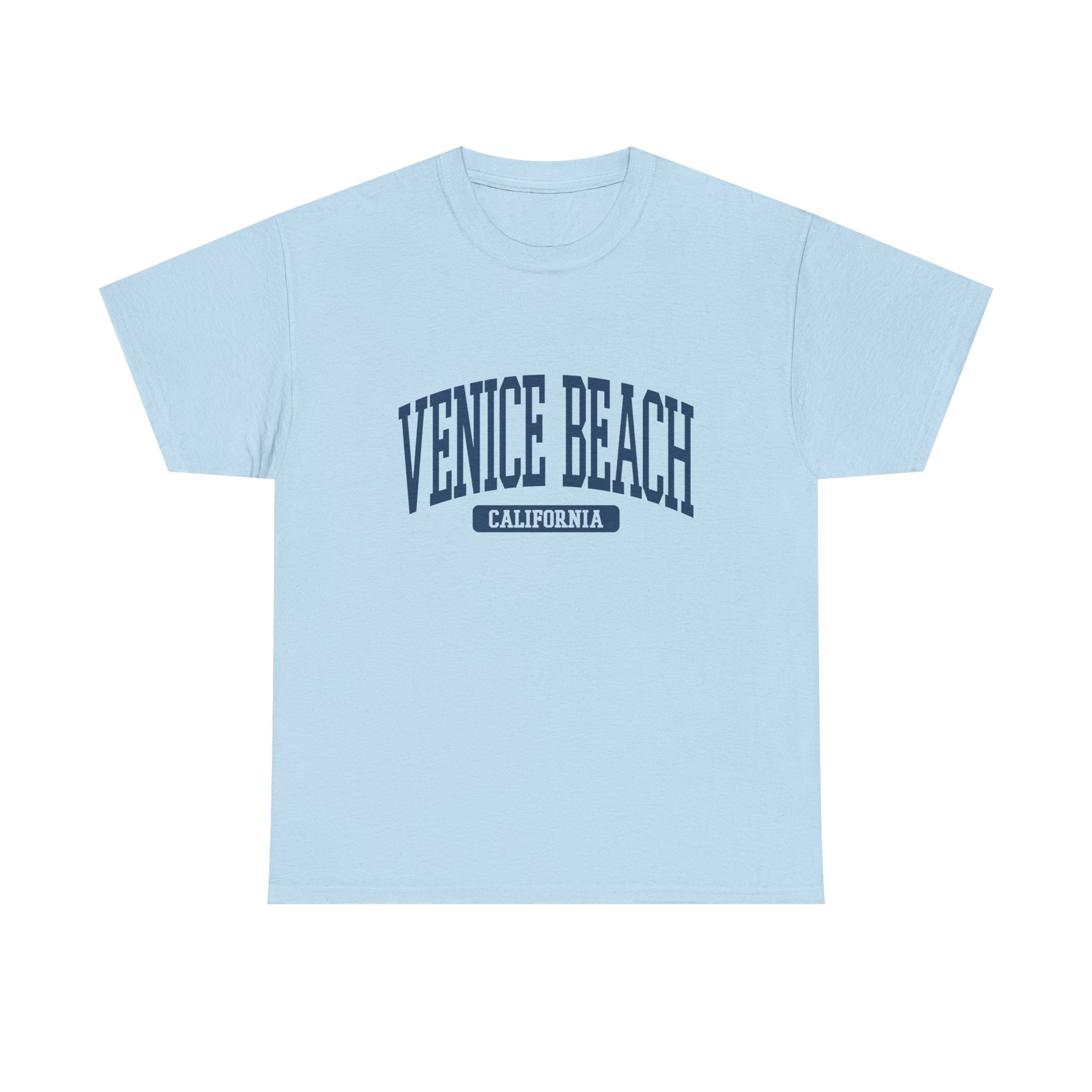 Venice Beach California Souvenir Beach, Retro, Minimalist T-Shirt Light Blue