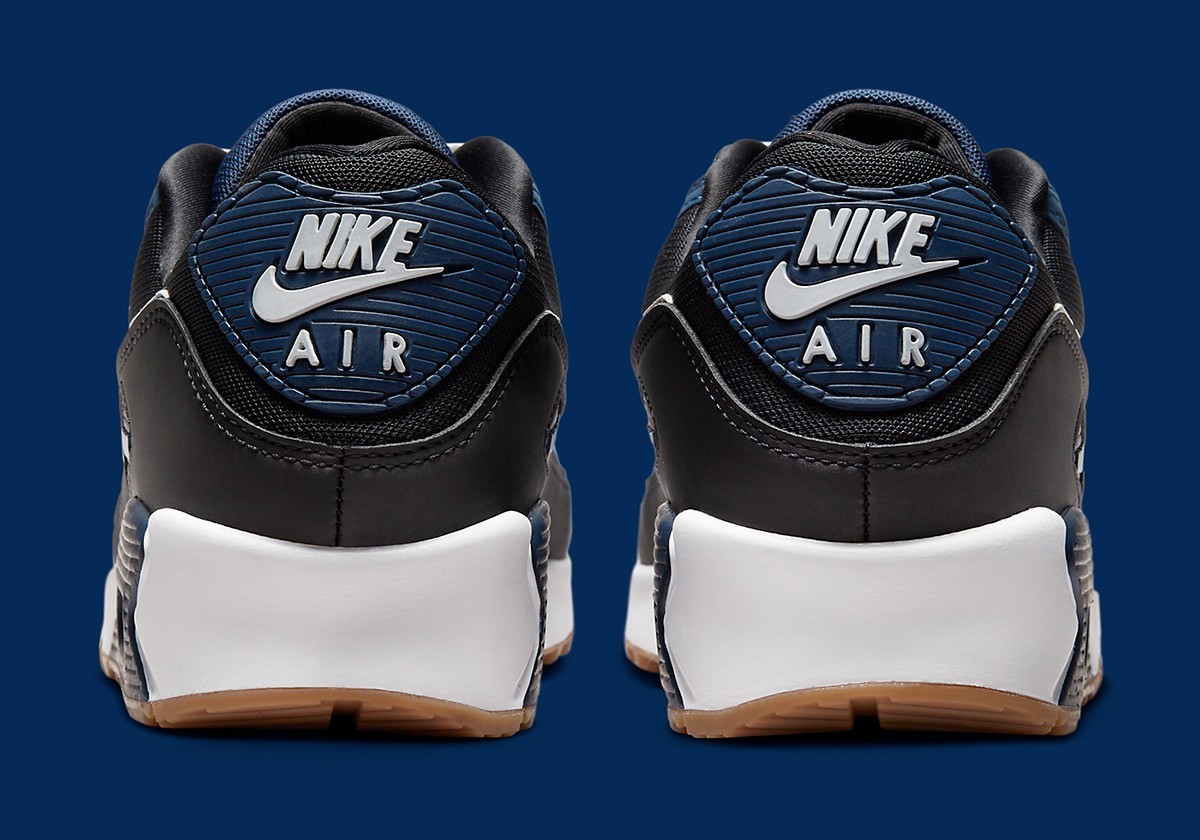 Nike Air Max 90 Midnight Navy Gum Men’s Blue Sports Sneaker FB9658-400