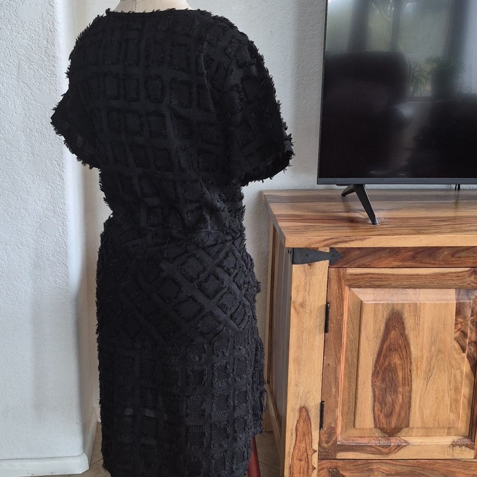 Cubism Los Angeles, Square & Diamond, Eyelash Design, dress with pockets