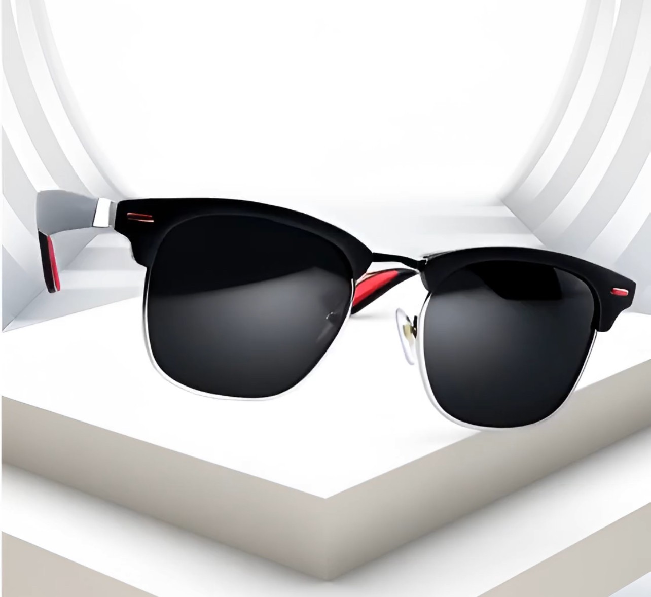 Men Sunglasses Hip Hop Street Wear Outdoor Cholo Dark Black Lens Rapper Gangster