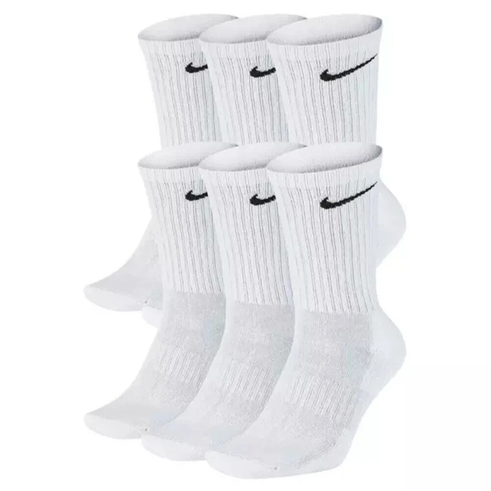 Nike Men’s Socks Dri-Fit Everyday Cushioned Athletic Fitness Crew Training Socks