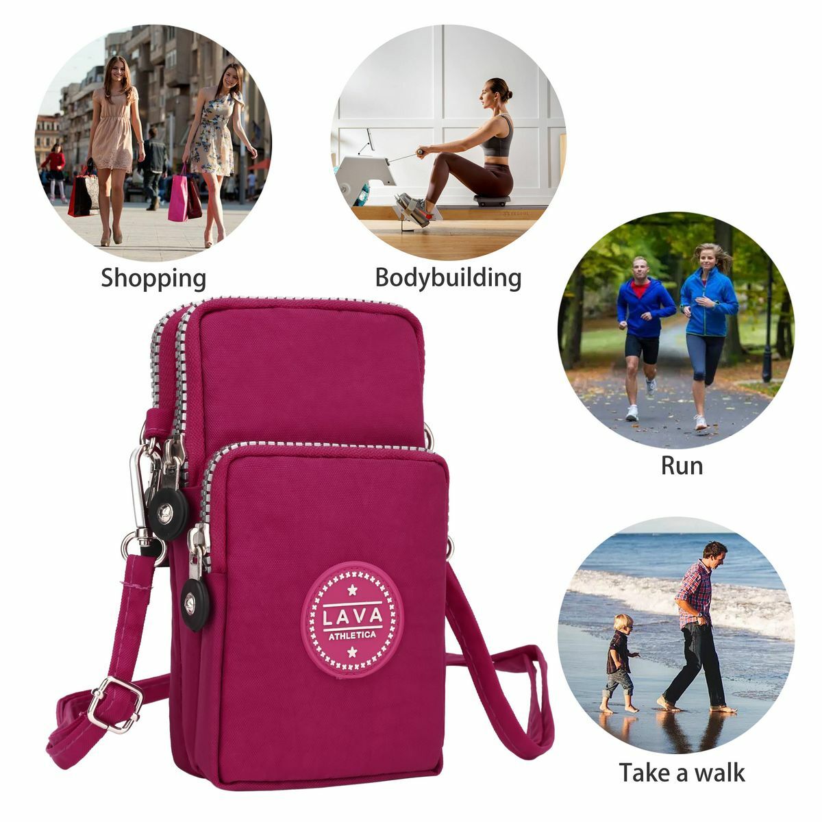 Women Small Cross-body Cell Phone Case Shoulder Bag Pouch Handbag Purse Wallet