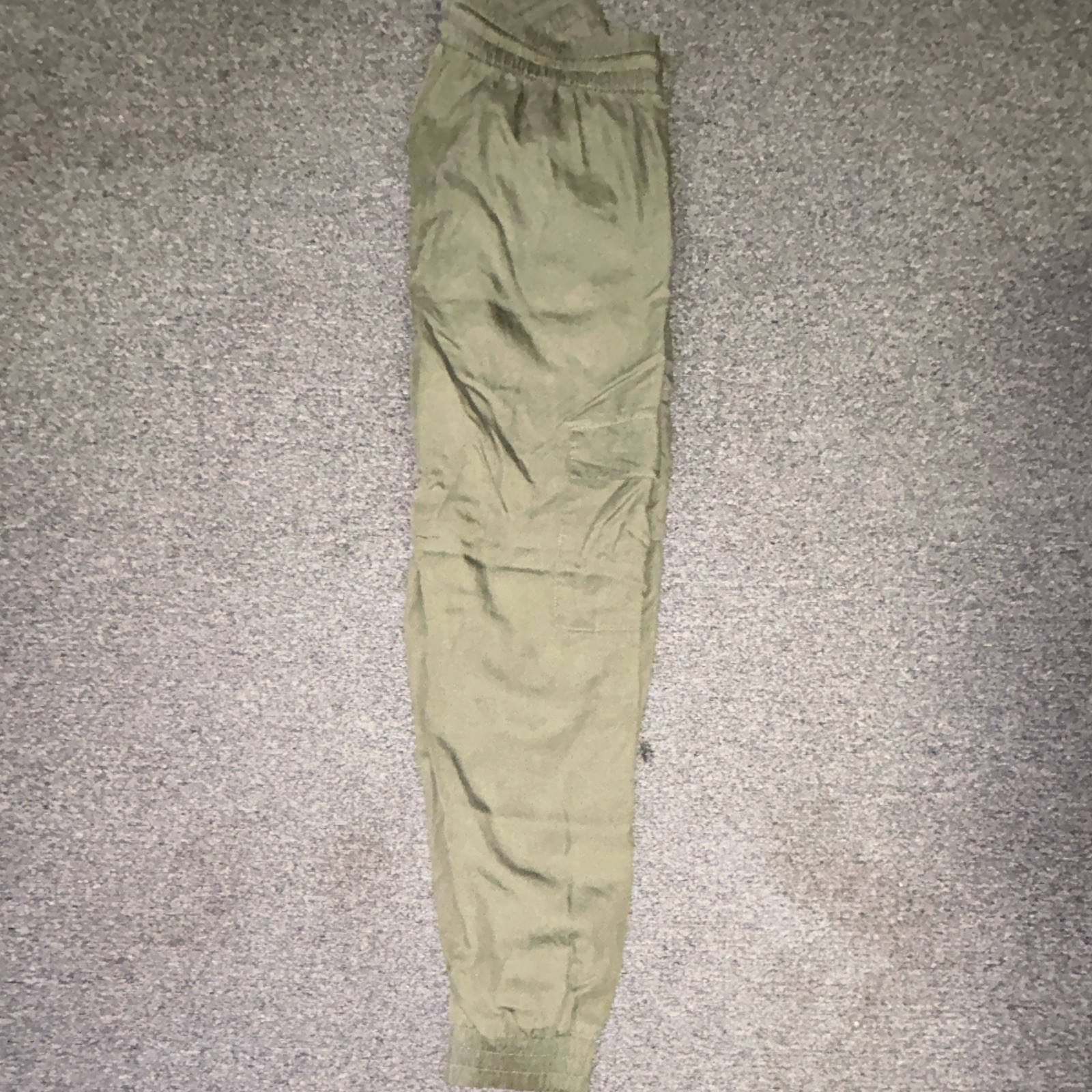 Indigo Rein Women’s Green Cargo Jogger Pants Pockets Elastic Waist Size M